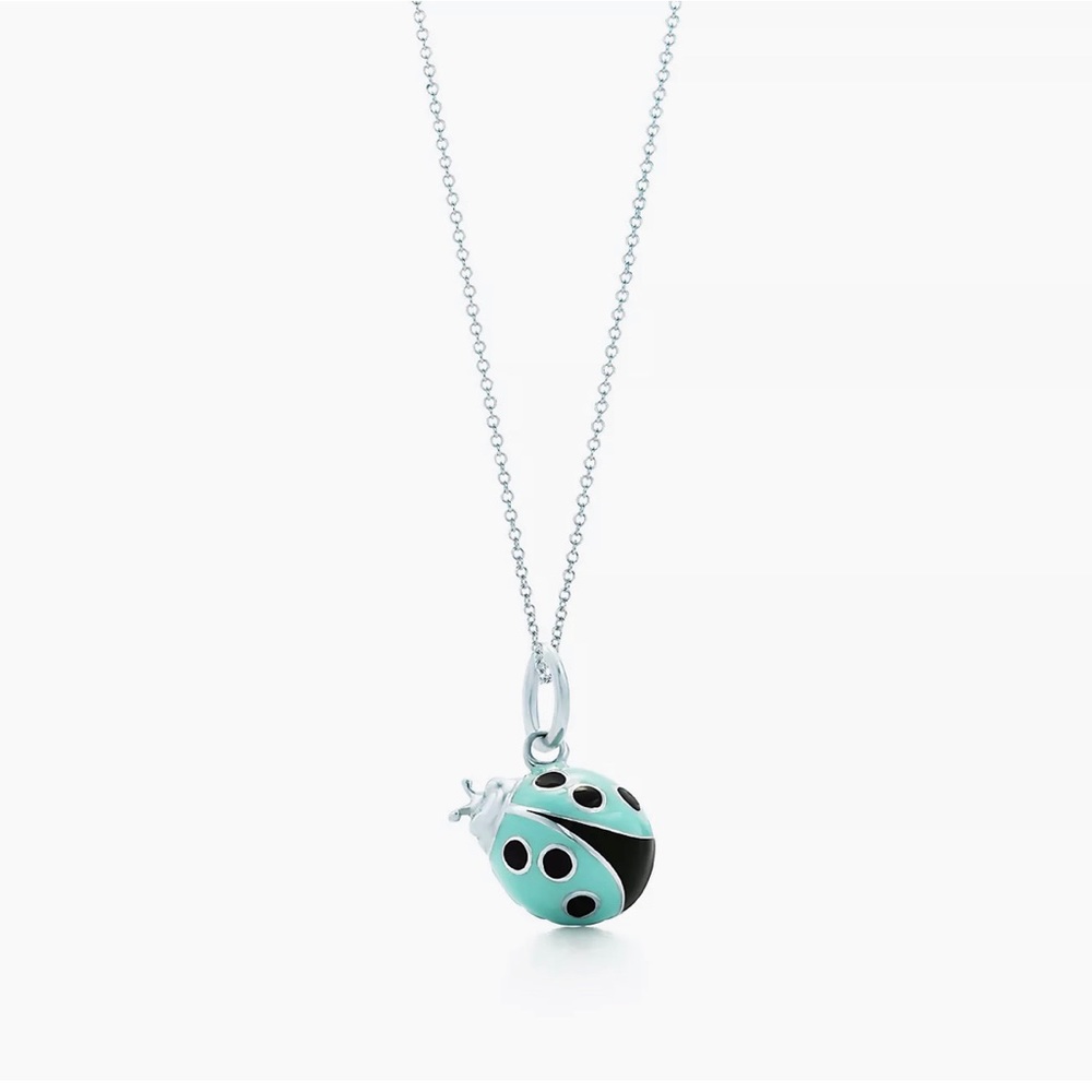 Tiffany & Co. ladybug charm and chain - silver